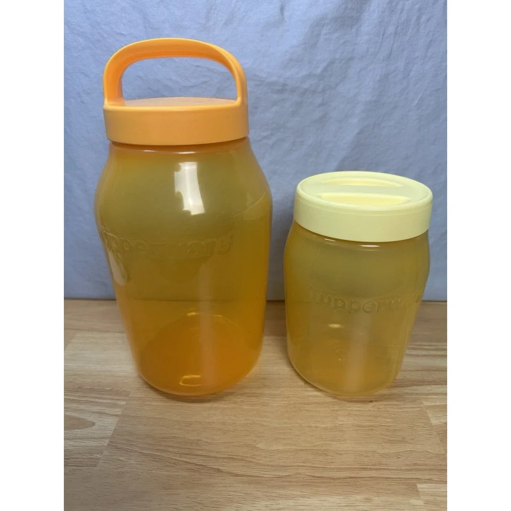 Tupperware XL Universal Jar Set 3L & 1.5L Jug Travel Food Storage  New